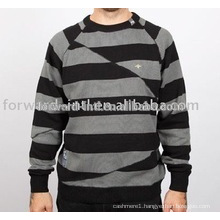 new style round neck pullovers with strips for young men 2014-2015